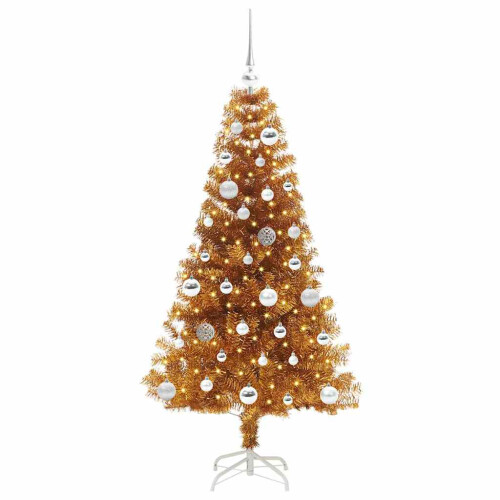 VidaXL vidaXL Christmas Tree Gold 150 cm PET 2