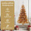 VidaXL vidaXL Christmas Tree Gold 150 cm PET 6