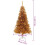 VidaXL vidaXL Christmas Tree Gold 150 cm PET 4