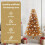 VidaXL vidaXL Christmas Tree Gold 150 cm PET 6