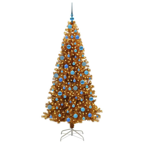 VidaXL vidaXL Christmas Tree Gold 180 cm PET 2