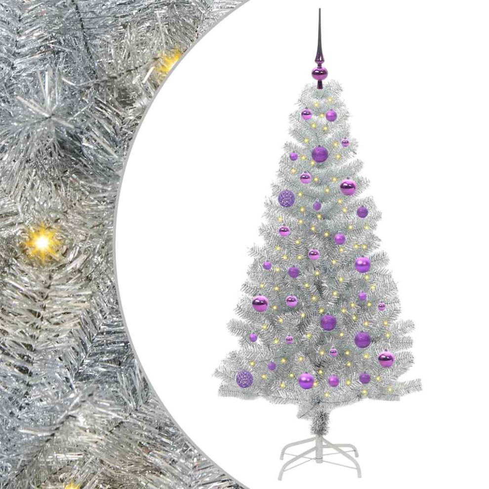 B&Q - Christmas Tree Silver 150 Cm Pet - Image 2