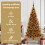 VidaXL vidaXL Christmas Tree Gold 180 cm PET 6