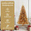 VidaXL vidaXL Christmas Tree Gold 150 cm PET 6