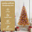 VidaXL vidaXL Christmas Tree Gold 150 cm PET 6