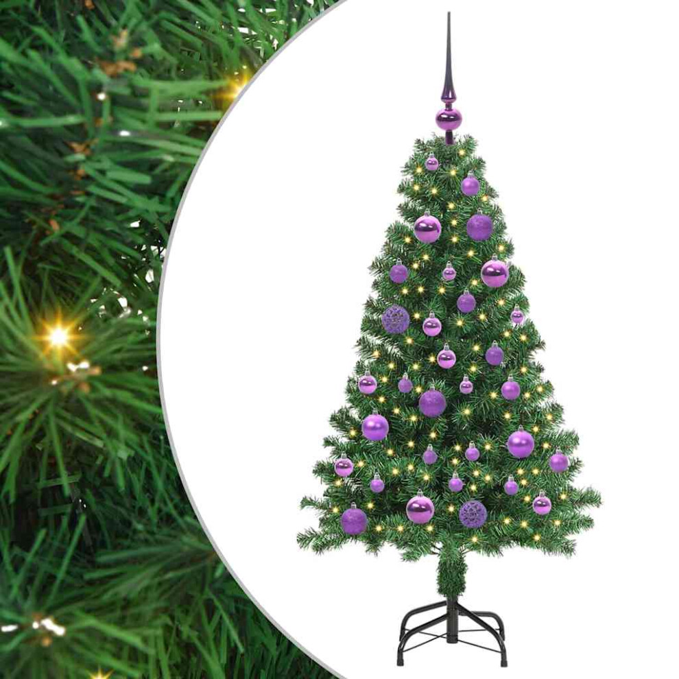 B&Q - Artificial Christmas Tree With 150 Leds With Stand Green 120 Cm - Image 2