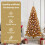 VidaXL vidaXL Christmas Tree Gold 180 cm PET 6