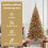 VidaXL vidaXL Christmas Tree Gold 180 cm PET 6