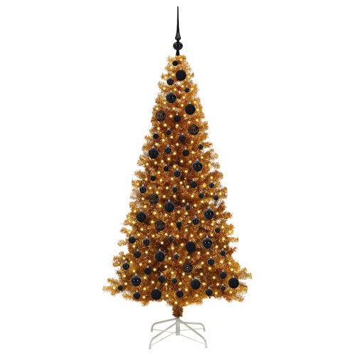 VidaXL vidaXL Christmas Tree Gold 180 cm PET 2