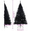 VidaXL vidaXL Artificial Pre-lit Christmas Tree Black 210 cm PVC 4