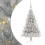 VidaXL vidaXL Artificial Pre-lit Christmas Tree Silver 120 cm PET 1