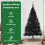 VidaXL vidaXL Artificial Pre-lit Christmas Tree Black 210 cm PVC 6
