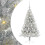 VidaXL vidaXL Artificial Pre-lit Christmas Tree Silver 120 cm PET 1