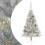 VidaXL vidaXL Artificial Pre-lit Christmas Tree Silver 120 cm PET 1