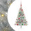 VidaXL vidaXL Artificial Pre-lit Christmas Tree Silver 120 cm PET 1