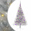 VidaXL vidaXL Artificial Pre-lit Christmas Tree Silver 120 cm PET 1