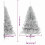 VidaXL vidaXL Artificial Pre-lit Christmas Tree Silver 120 cm PET 4