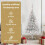 VidaXL vidaXL Artificial Pre-lit Christmas Tree Silver 120 cm PET 6