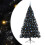 VidaXL vidaXL Artificial Pre-lit Christmas Tree Black 240 cm PVC 1