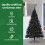 VidaXL vidaXL Artificial Pre-lit Christmas Tree Black 240 cm PVC 6