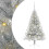 VidaXL vidaXL Artificial Pre-lit Christmas Tree Silver 120 cm PET 1