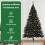 VidaXL vidaXL Artificial Pre-lit Christmas Tree Black 240 cm PVC 6