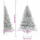 VidaXL vidaXL Artificial Pre-lit Christmas Tree Silver 120 cm PET 4