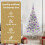 VidaXL vidaXL Artificial Pre-lit Christmas Tree Silver 120 cm PET 6