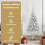 VidaXL vidaXL Artificial Pre-lit Christmas Tree Silver 120 cm PET 6