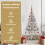 VidaXL vidaXL Artificial Pre-lit Christmas Tree Silver 120 cm PET 6