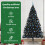 VidaXL vidaXL Artificial Pre-lit Christmas Tree Black 240 cm PVC 6