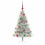 VidaXL vidaXL Artificial Pre-lit Christmas Tree Silver 120 cm PET 3