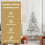 VidaXL vidaXL Artificial Pre-lit Christmas Tree Silver 120 cm PET 6
