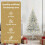 VidaXL vidaXL Artificial Pre-lit Christmas Tree Silver 120 cm PET 6