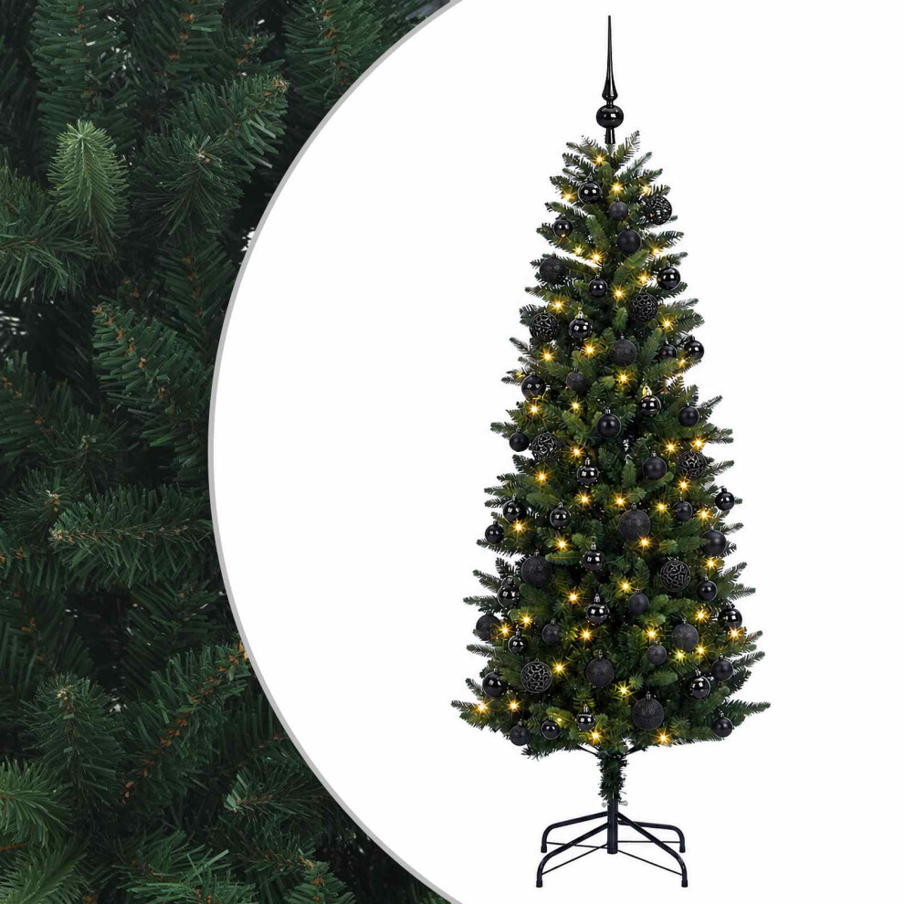 Vidaxl Artificial Christmas Tree With Bauble 180 Cm 300 Leds