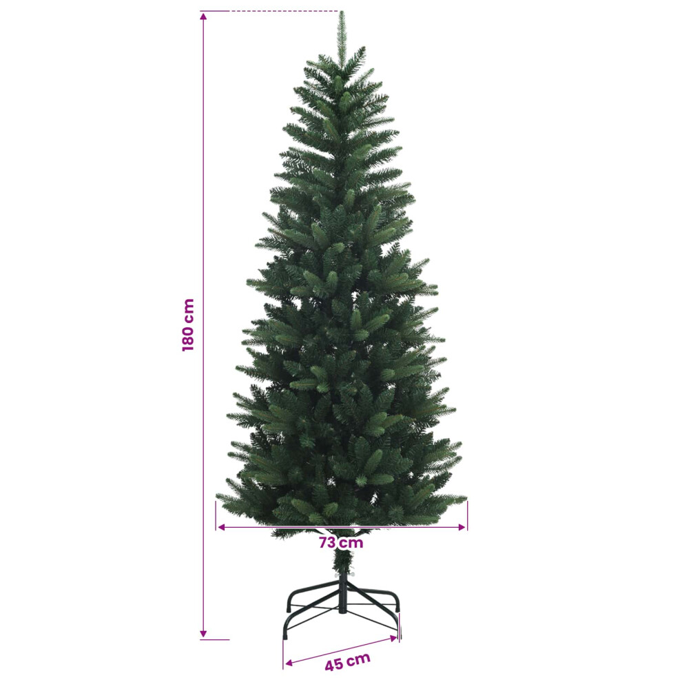 Vidaxl Artificial Hinged Christmas Tree 180 Cm 300 Leds Warm White