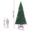 VidaXL vidaXL Artificial Pre-lit Christmas Tree Green 500 cm PVC 4