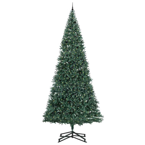 VidaXL vidaXL Artificial Pre-lit Christmas Tree with Ball Set Green 500 cm 2