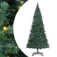 vidaXL Artificial Pre-lit Christmas Tree with Ball Set Green 500 cm