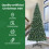 VidaXL vidaXL Artificial Pre-lit Christmas Tree Green 500 cm PVC 6