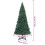 VidaXL vidaXL Artificial Pre-lit Christmas Tree with Ball Set Green 500 cm 4
