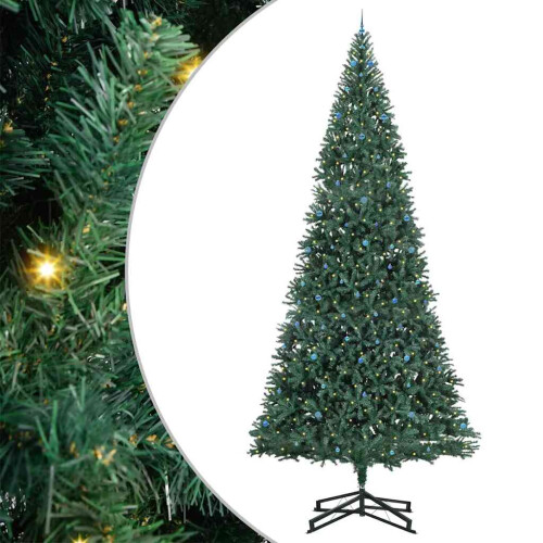 VidaXL vidaXL Artificial Pre-lit Christmas Tree with Ball Set Green 500 cm 1