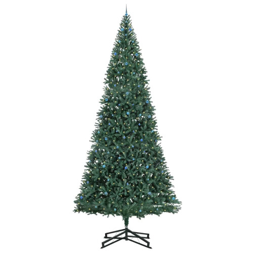 VidaXL vidaXL Artificial Pre-lit Christmas Tree with Ball Set Green 500 cm 2