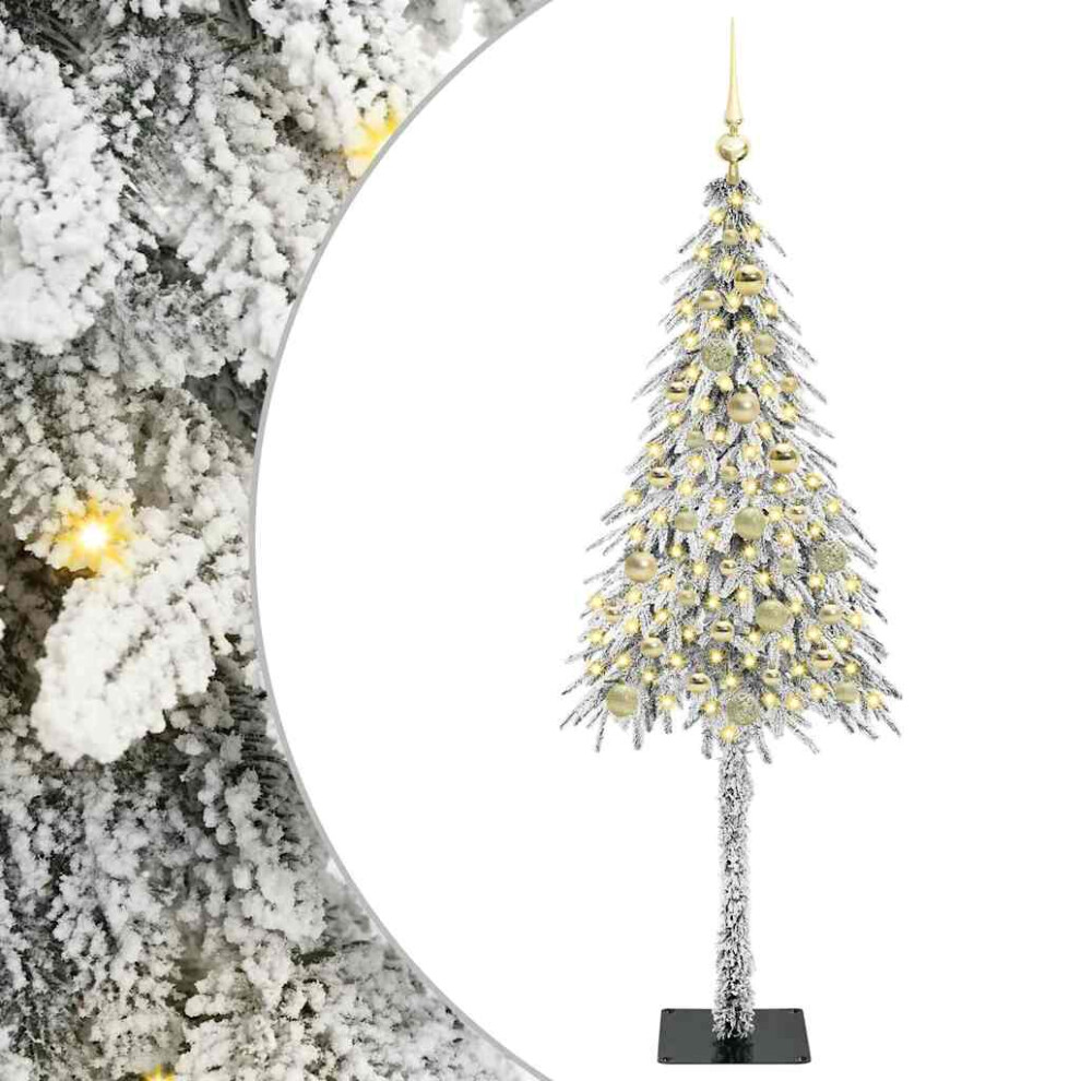 B&Q -  Christmas Tree With 150 Leds White 150 Cm Pe And Steel - Image 3