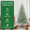 VidaXL vidaXL Artificial Christmas Tree Snow Flocked with LED Light 180 cm 6