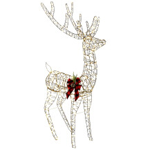 vidaXL 3D Christmas Reindeer LOVIISA 560 LEDs Warm White