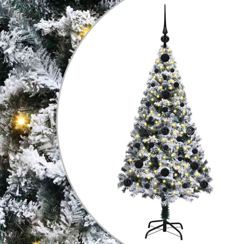 VidaXL vidaXL Artificial Christmas Tree with 150 LEDs with Stand White 120 cm