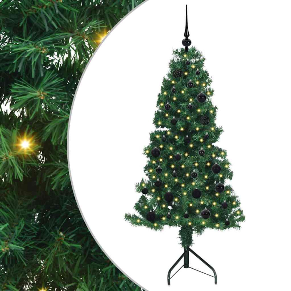B&Q -  Corner Artificial Christmas Tree Green 150 Cm Pvc And Metal - Image 3