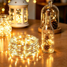 Vulisox Fairy Lights Battery Operated, 60LED 6M Christmas Lights Indoor