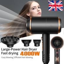 4000W Professional Fast Dry Dryer Ionic Hair Dryer for Curly Straight Hair UK~